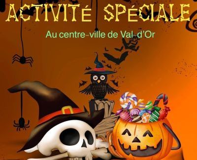 Activité spéciale d'Halloween au centre-ville