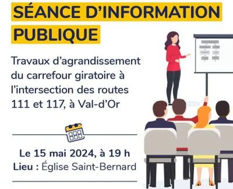 Séance d'information publique | Carrefour giratoire du Sullivan