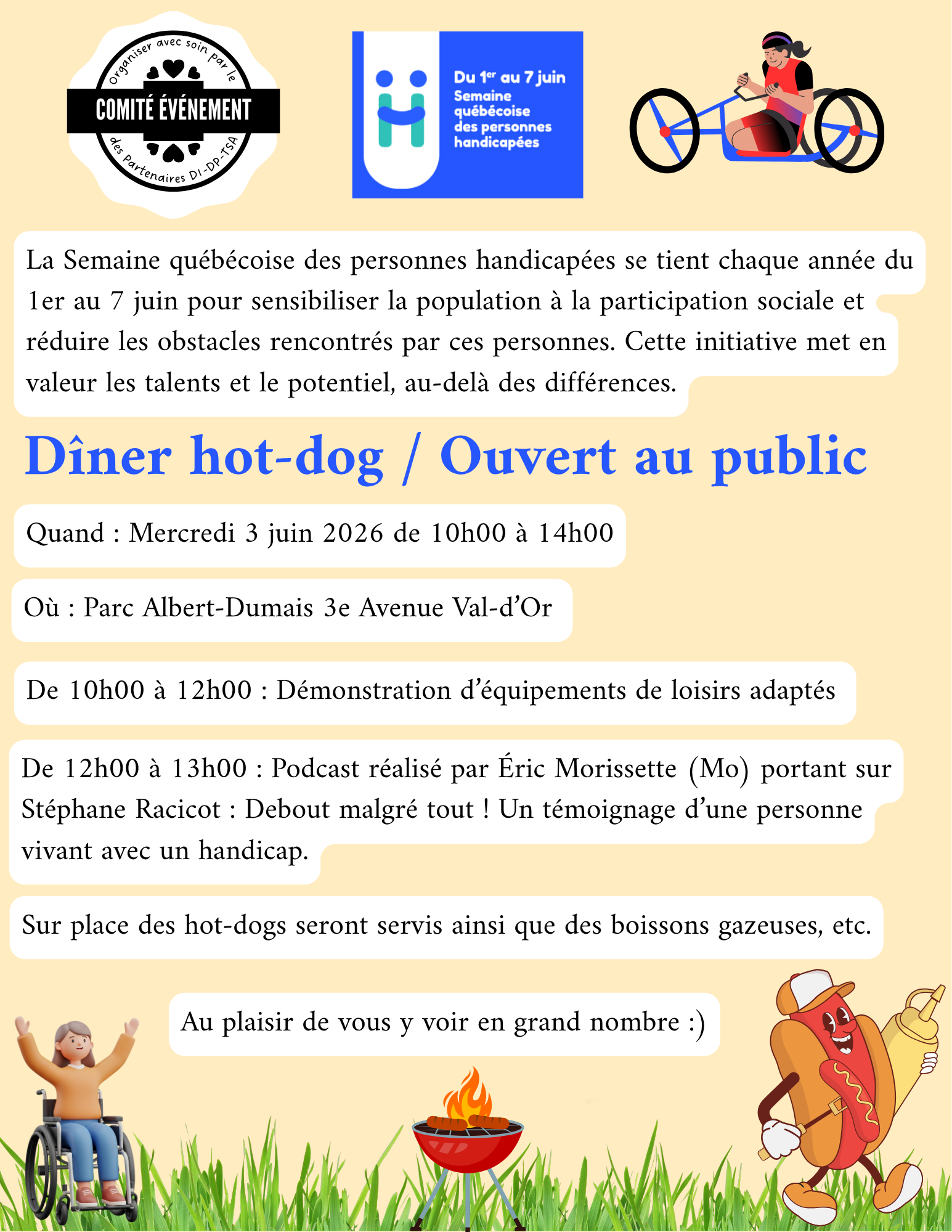 Dîner hot-dogs